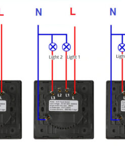CÔNG TẮC WIFI VIỀN KIM LOẠI MẶT VUÔNG ĐIỀU KHIỂN QUA APP TUYA TUYA-VKL-EU